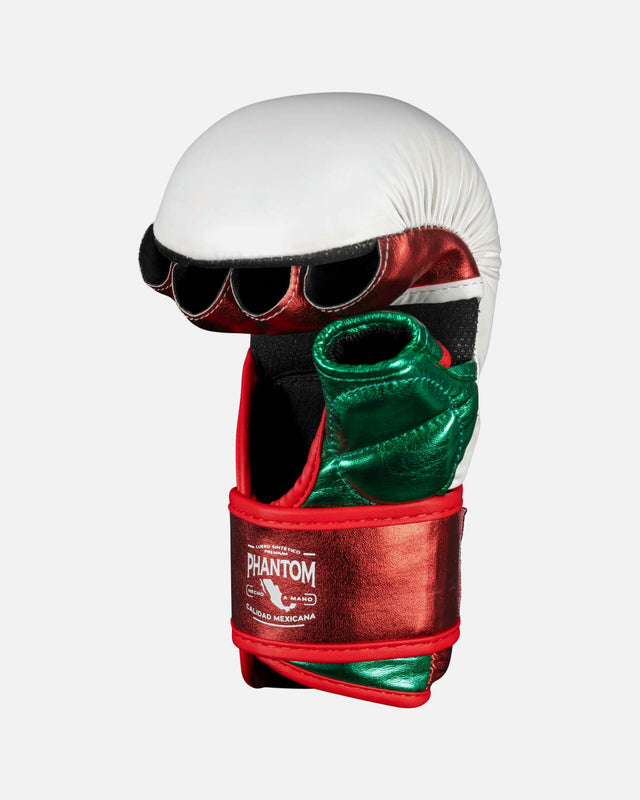 Phantom Athletics MMA Handschoenen Mexico - Wit/Groen/Rood