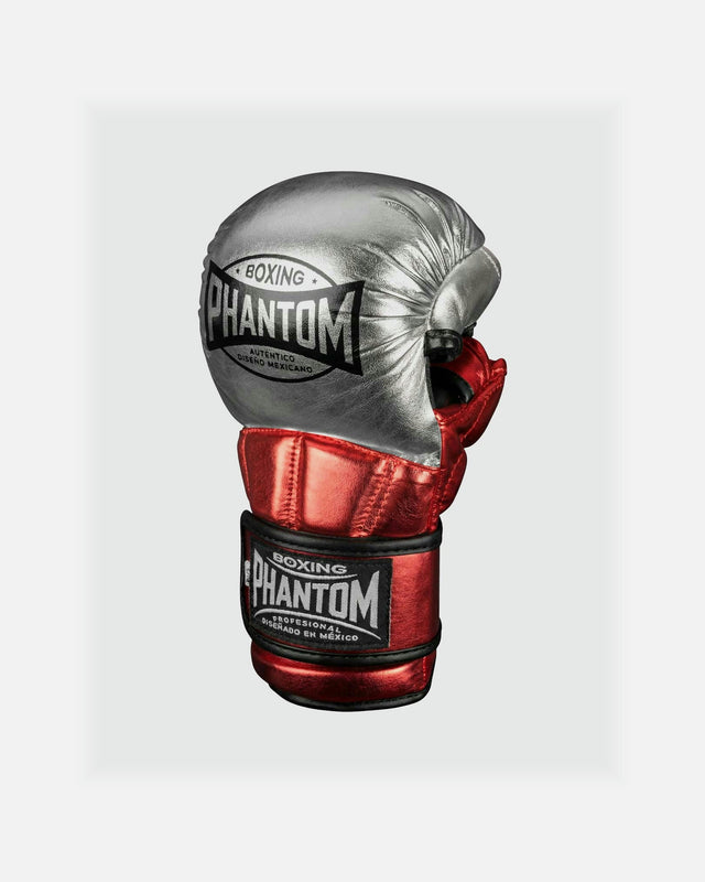 Guantes de MMA Phantom Athletics Mexico – Plata/Rojo