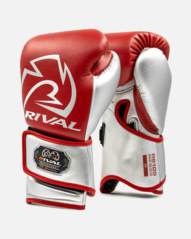 Rival Zakhandschoenen RB100 Professional - Rood/Zilver