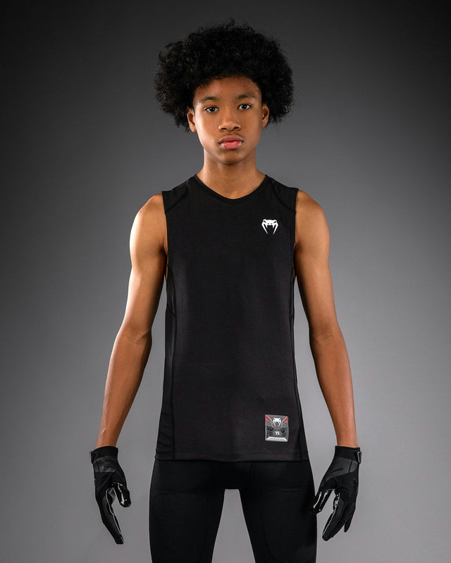 Venum Tank Top Elite Kompression Kinder – Schwarz