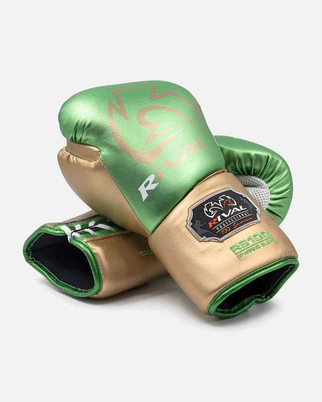 Rival Boxhandschuhe RS100 Pro Sparring – Grün/Gold