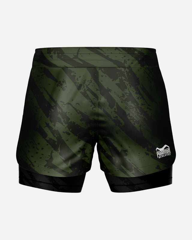 Spodenki MMA Phantom Athletics Fusion 2in1 – Zielone