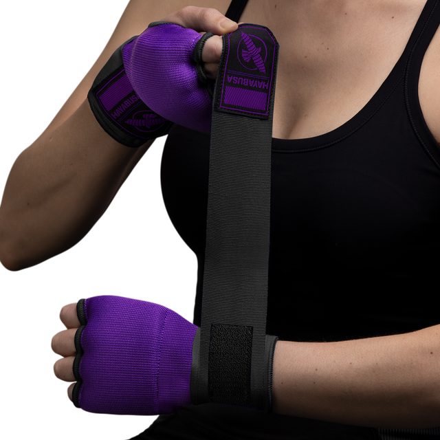 Hayabusa Binnenhandschoenen Quick Gel - Paars/Zwart