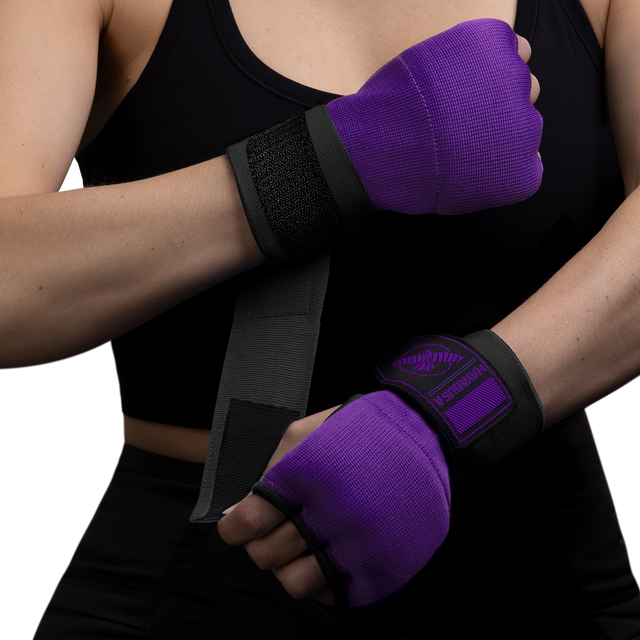 Hayabusa Binnenhandschoenen Quick Gel - Paars/Zwart