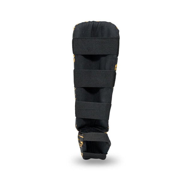 Booster Kickboks Scheenbeschermers Combat Kinderen - Zwart/Geel