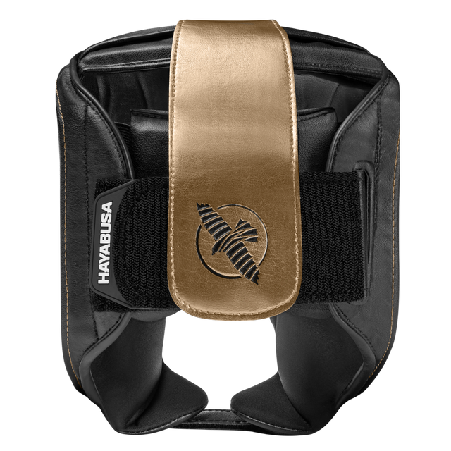 Hayabusa T3 Head Protector with Cheek Protection - Black/Gold