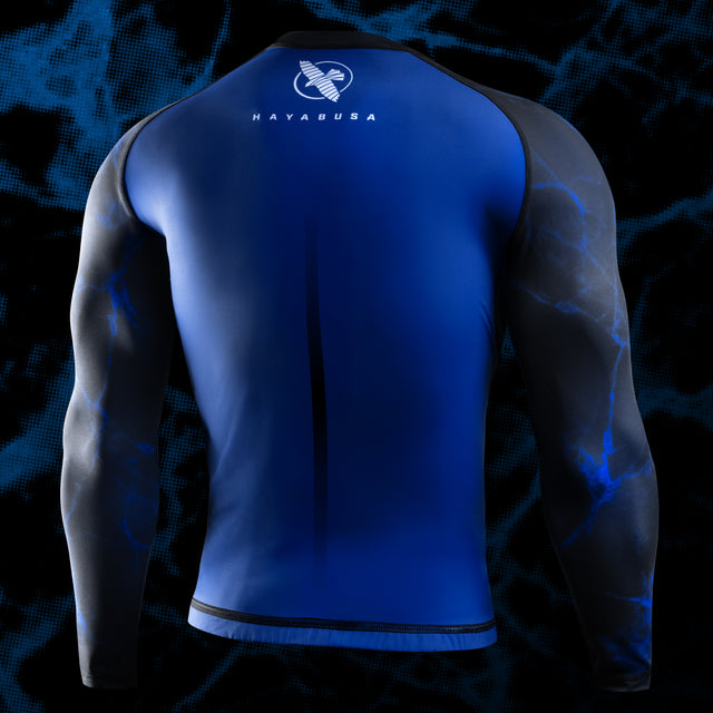 Hayabusa x UFC BJJ Rashguard Long Sleeves – Blue/Black