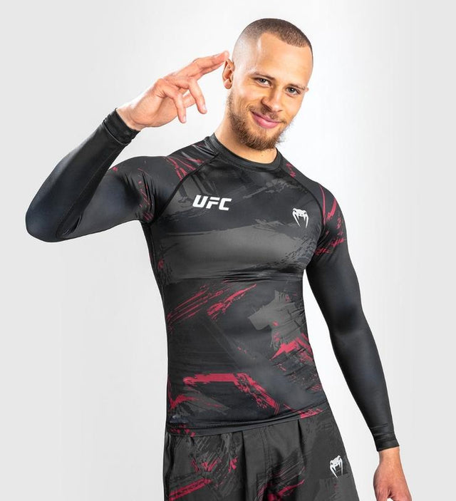 UFC Venum Rashguard Performance Fight Week 2.0 - Black/Red - Rashguard