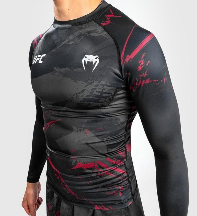 UFC Venum Rashguard Performance Fight Week 2.0 - Black/Red - Rashguard