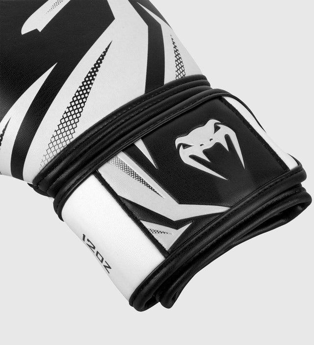 Venum (Kick)Bokshandschoenen Challenger 3.0 - Zwart/Wit - (Kick)Bokshandschoenen