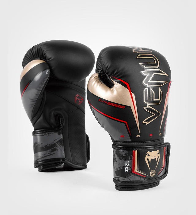 Venum Boxing gloves Elite Evo - Black/Gold/Red - Boxing gloves