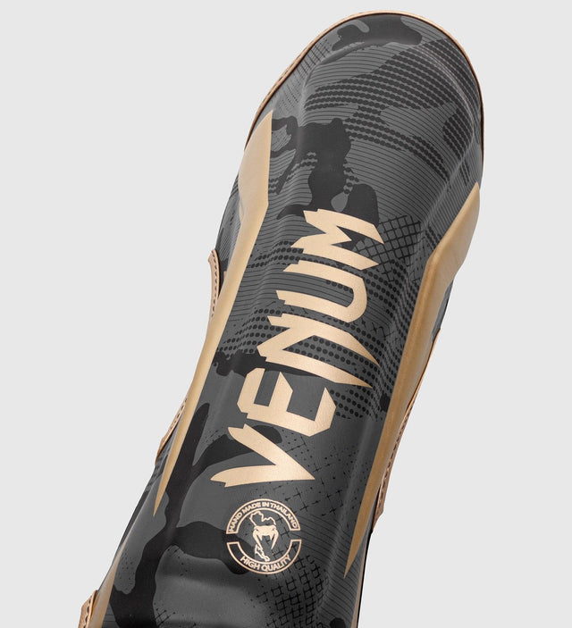 Venum Shin guards Elite – Camo Grey/Gold – Shin guards