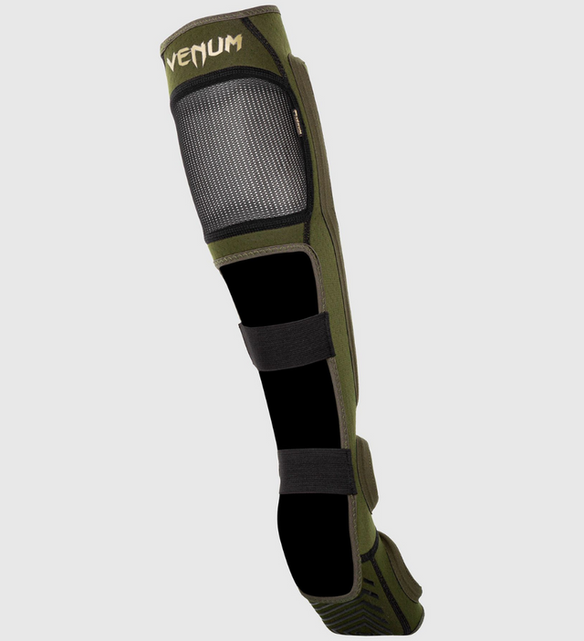 Venum Kontact Evo Shin Guards – Khaki Green/Gold – Shin guards