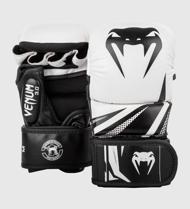 Rękawice MMA Venum Challenger Sparring 3.0 – Białe/Czarne