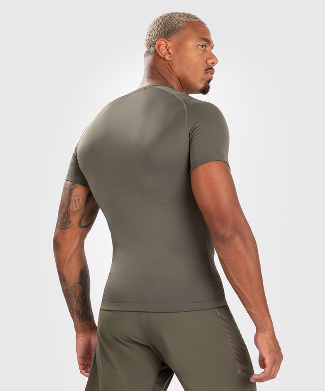 Rashguard Venum Contender Krótki Rękaw – Khaki Zielony