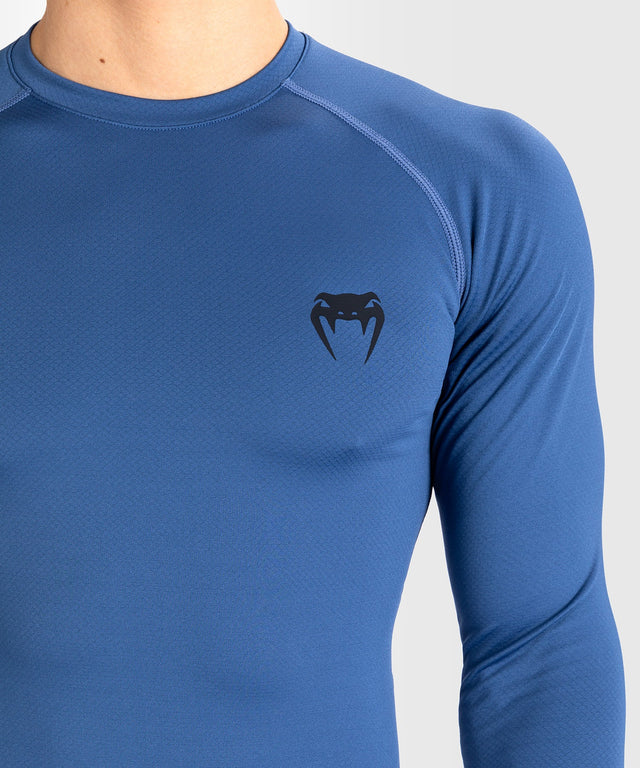 Venum Rashguard Contender Long Sleeves – Blue – Rashguard