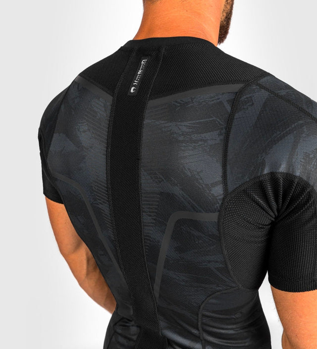 Venum Rashguard Electron 3.0 Krótkie Rękawy – Czarny – Rashguard