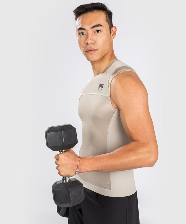 Venum Rashguard G-Fit Air Bez rękawów - Piaskowy - Koszulka