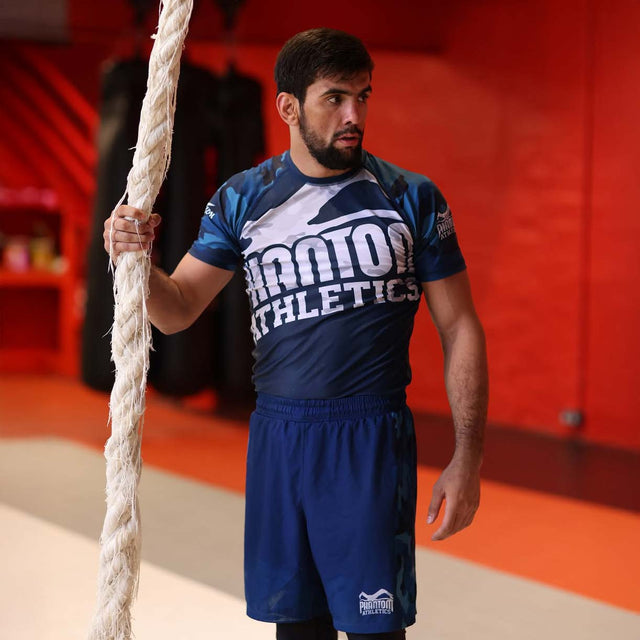 Phantom Athletics Rashguard Warfare - Marineblauw Camo