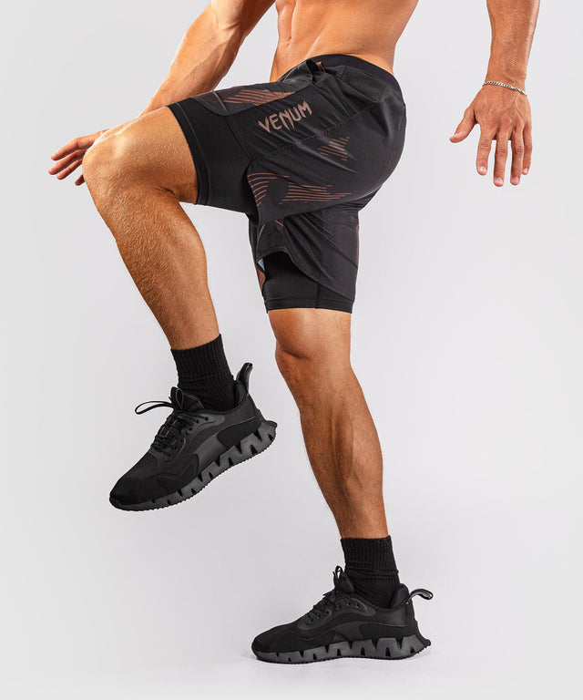 Venum MMA Shorts No-Gi 6.0 - Black/Brown
