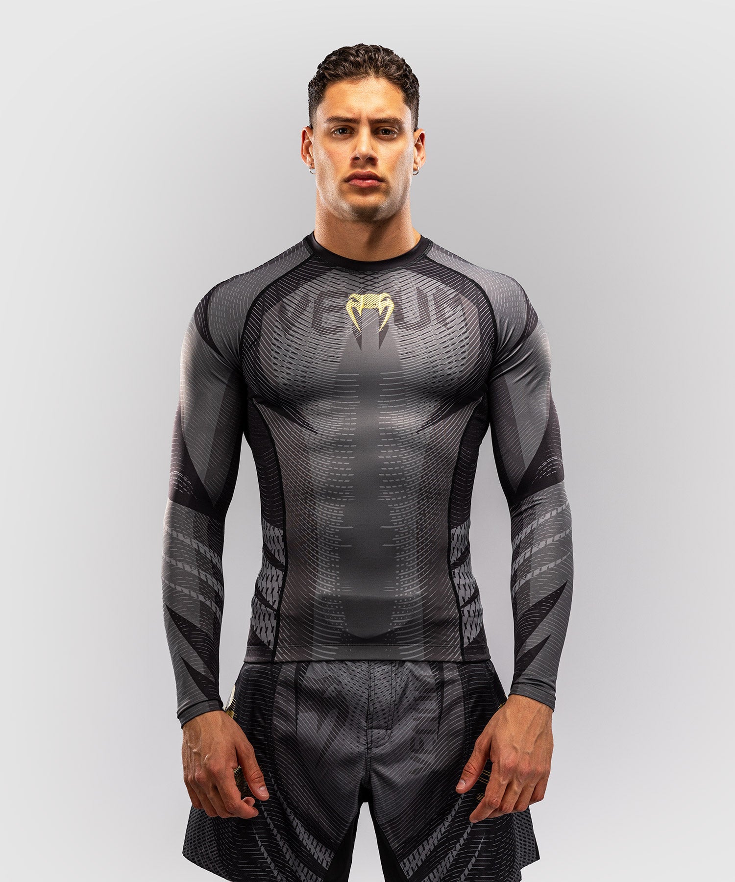 Venum Rashguard Galactic 3.0 Long Sleeves – Black/Gold