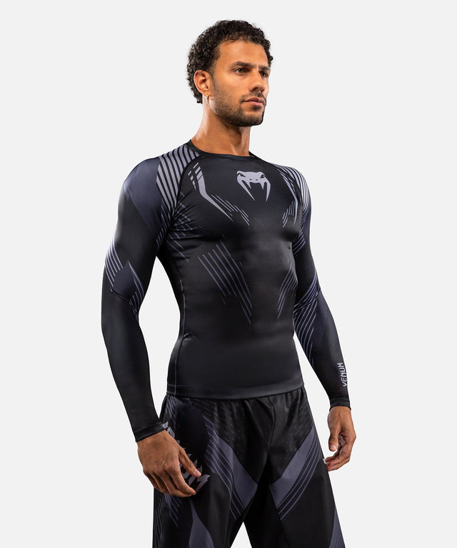 Rashguard Venum No-Gi 6.0 Maniche Lunghe – Nero/Grigio