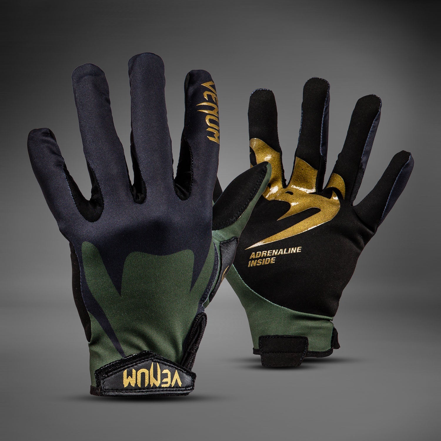 Venum MX Summer Motorhandschoenen - Zwart/Groen/Goud