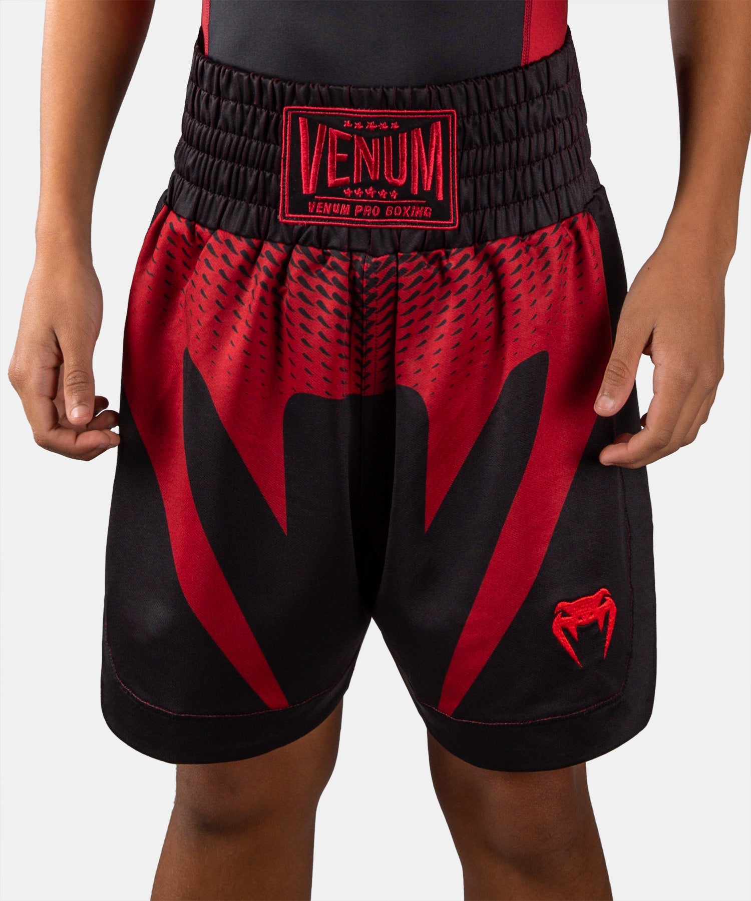 Venum Attack Boksshort Kinderen - Zwart/Rood