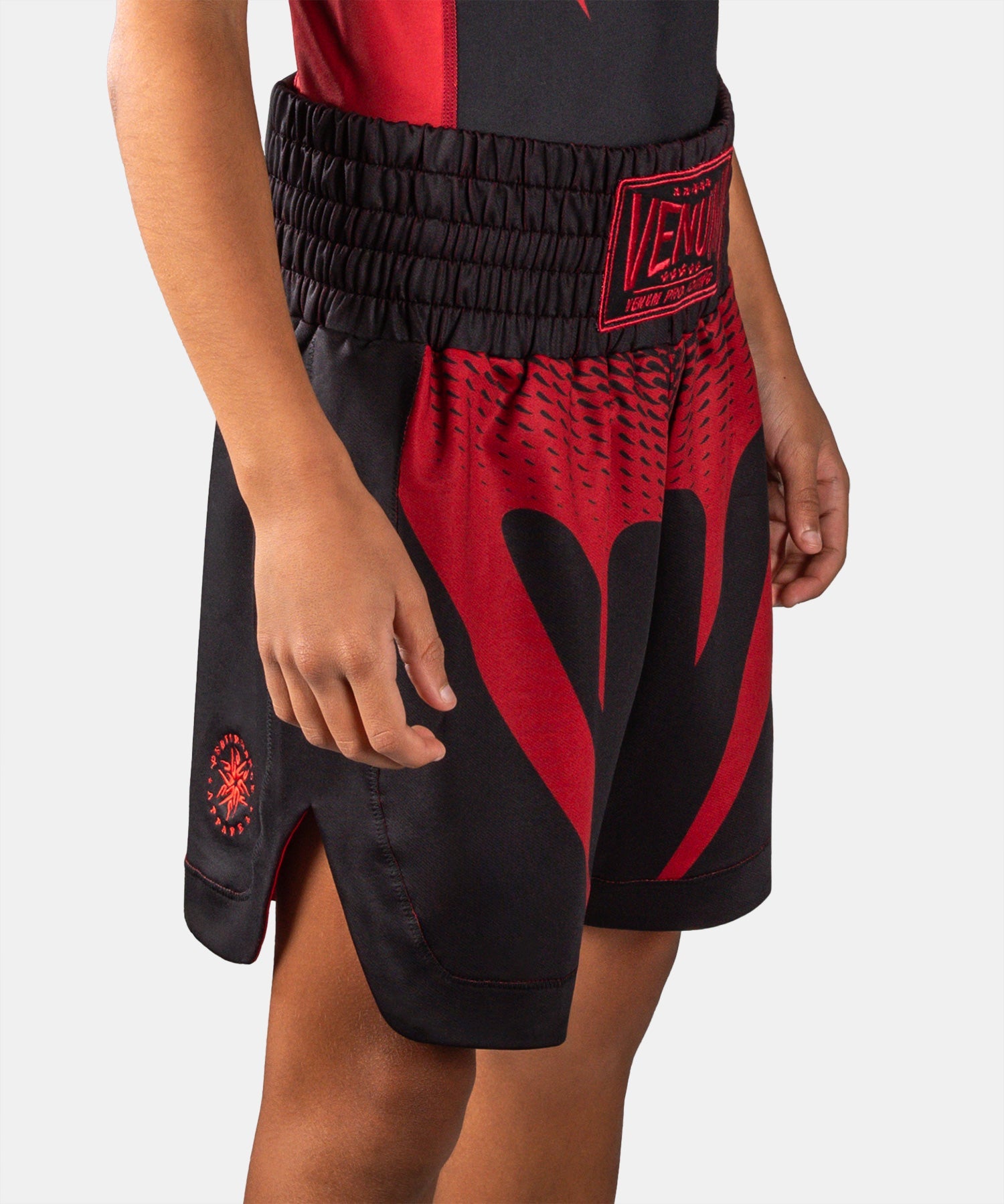 Venum Attack Boksshort Kinderen - Zwart/Rood