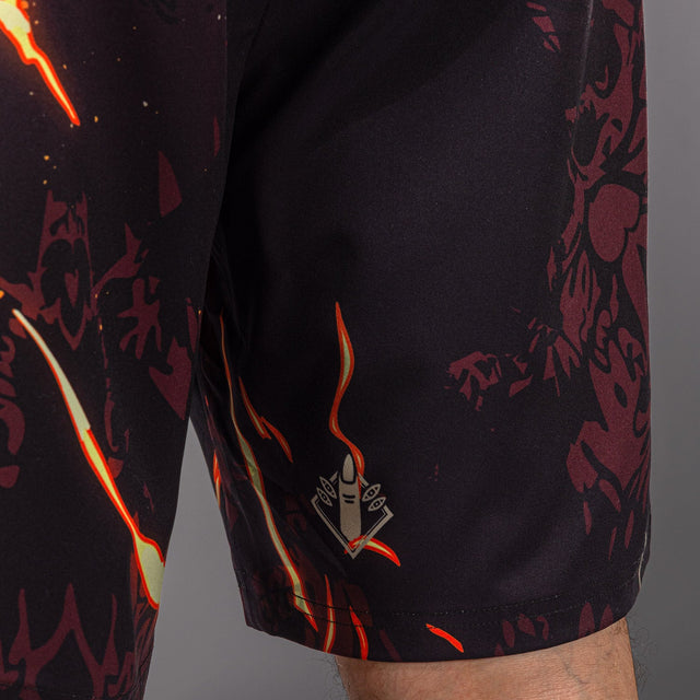 Venum Trainingsshorts Sukuna - Zwart/Lichtbeige