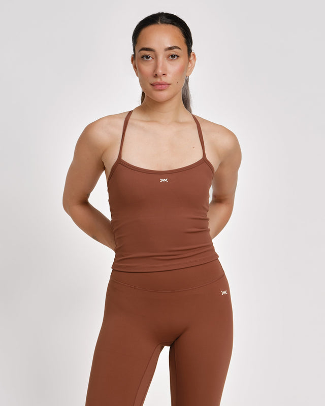 Caged Tank Top Aspire – Mocha
