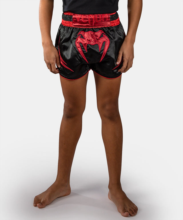Venum Muay Thai Shorts Attack Kinderen - Zwart/Rood