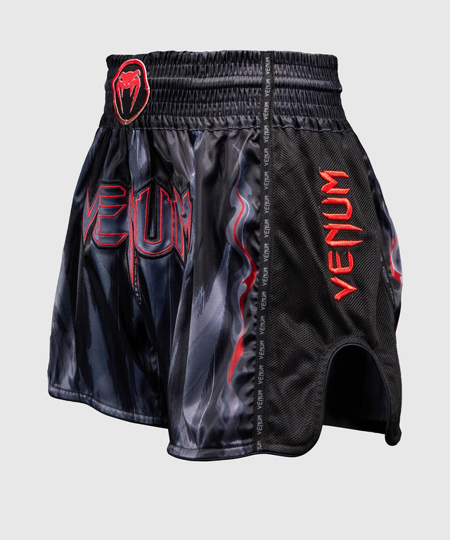 Spodenki Muay Thai Venum Demon – Czarne/Szare