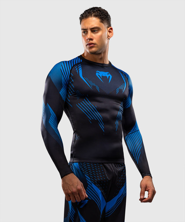 Rashguard Venum No-Gi 6.0 Mangas Compridas – Preto/Azul
