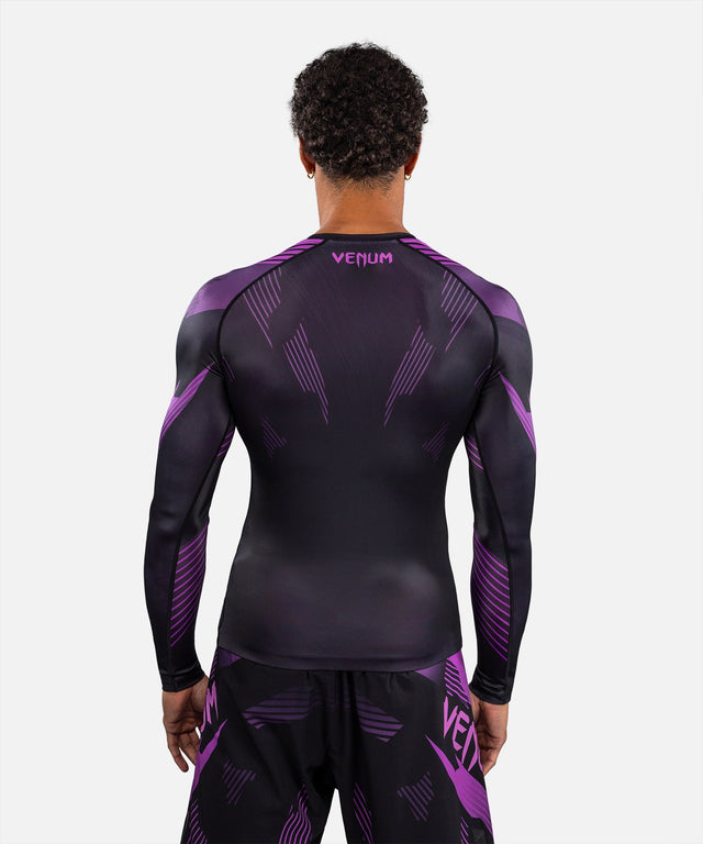 Venum Rashguard No-Gi 6.0 Lange Mouwen - Zwart/Paars