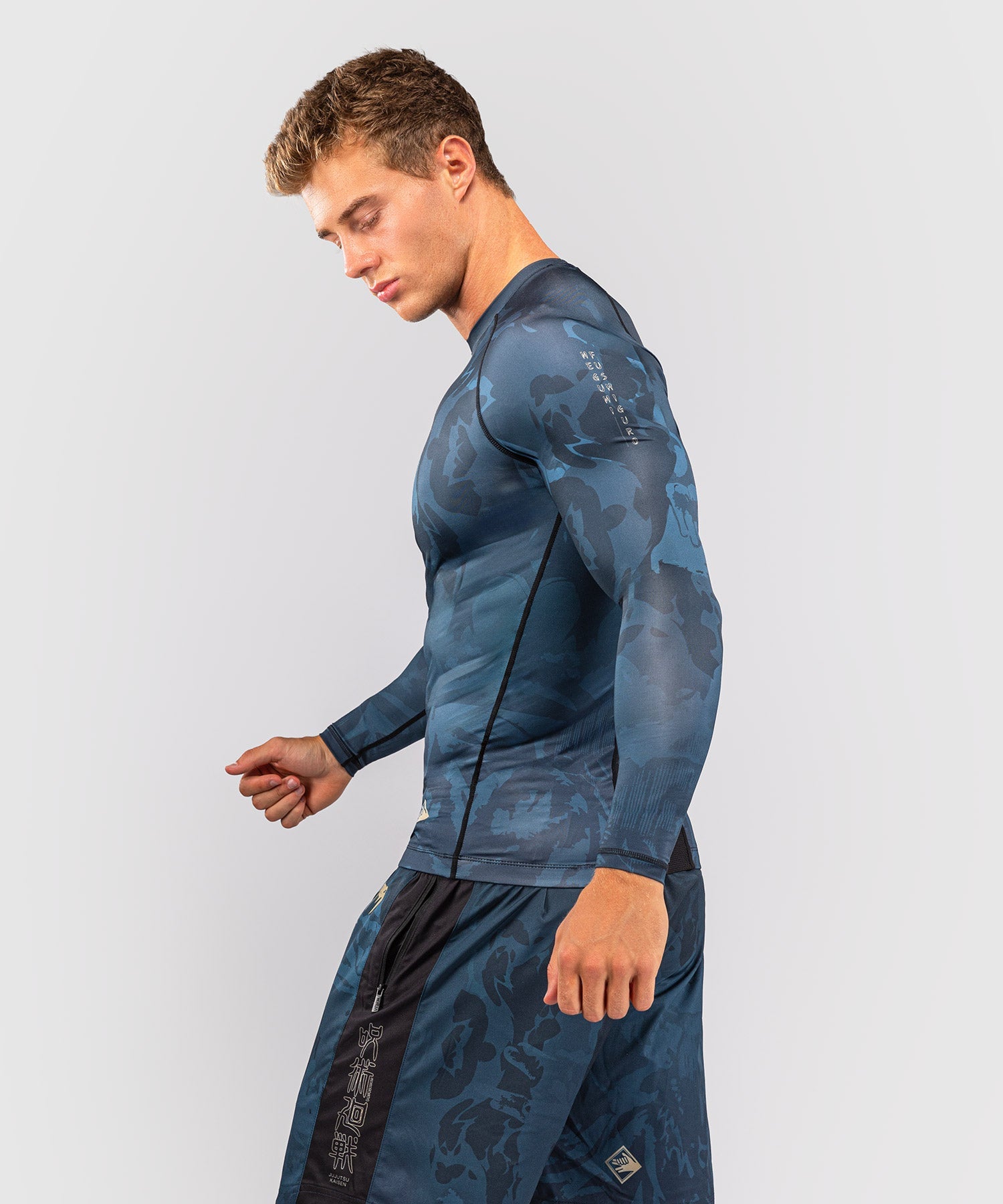 Venum Rashguard Jujutsu Kaisen Fushiguro Lange Mouwen - Blauw