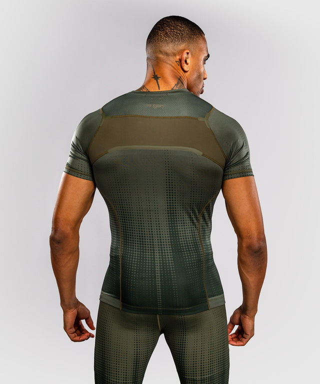 Venum Rashguard Stealth Korte Mouwen - Kaki/Legergroen