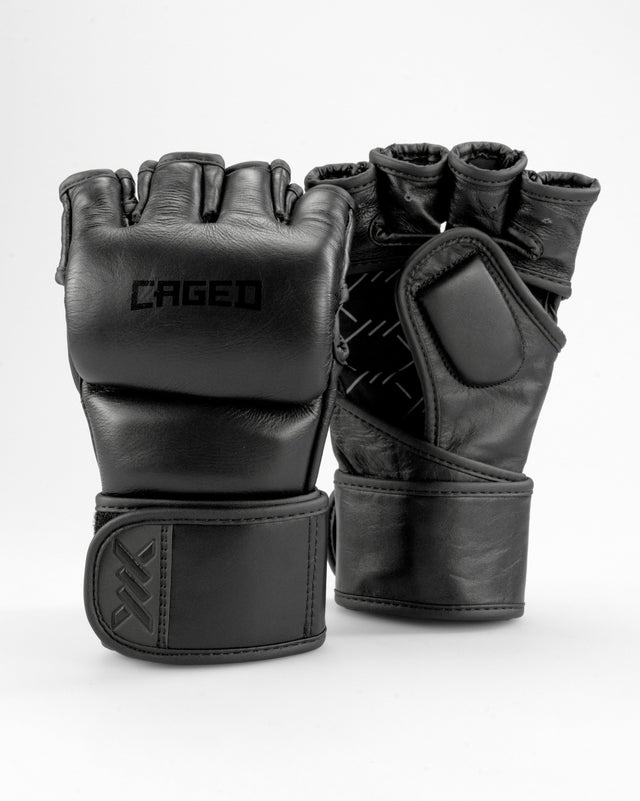 Caged MMA Gloves 'X' Series - Black/Black