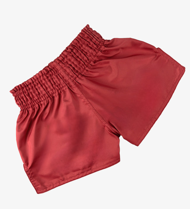Caged Muay Thai Shorts Classic - Rood/Wit vrouw