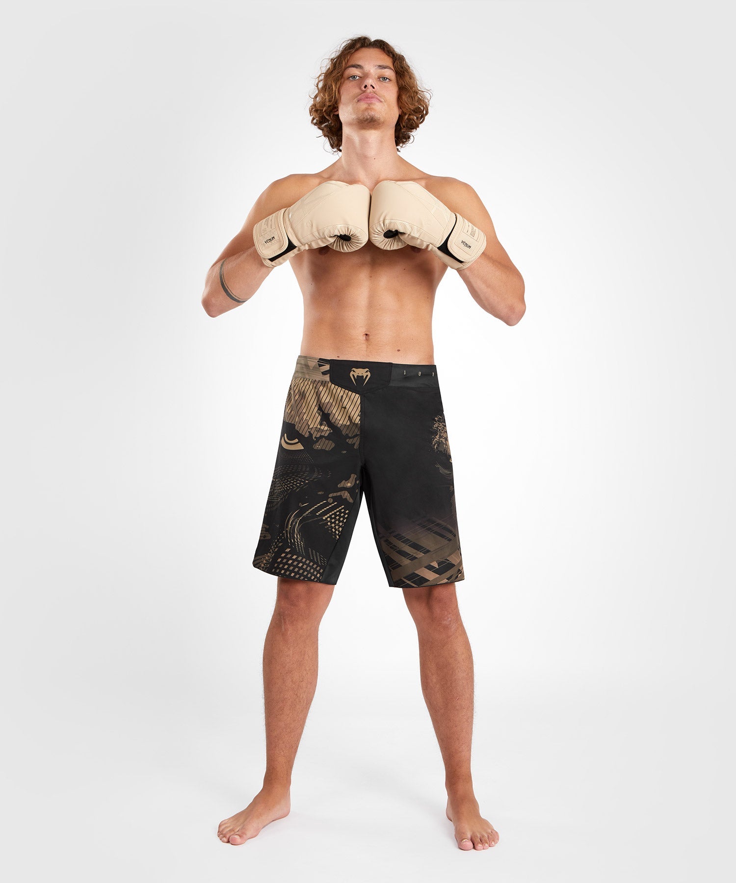 Venum MMA Shorts Gorilla Jungle - Zwart/Zand