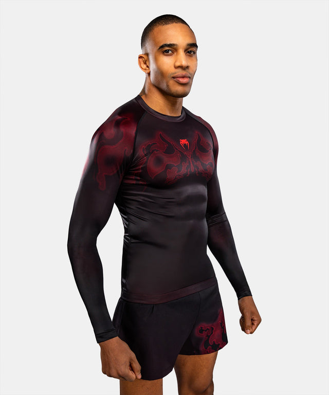Venum Spectre Rashguard Long Sleeves – Black/Red