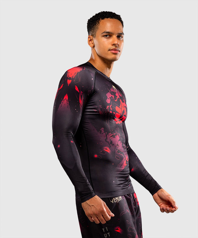 Venum Rashguard x Jujutsu Kaisen Itadori Lange Mouwen - Zwart/Rood