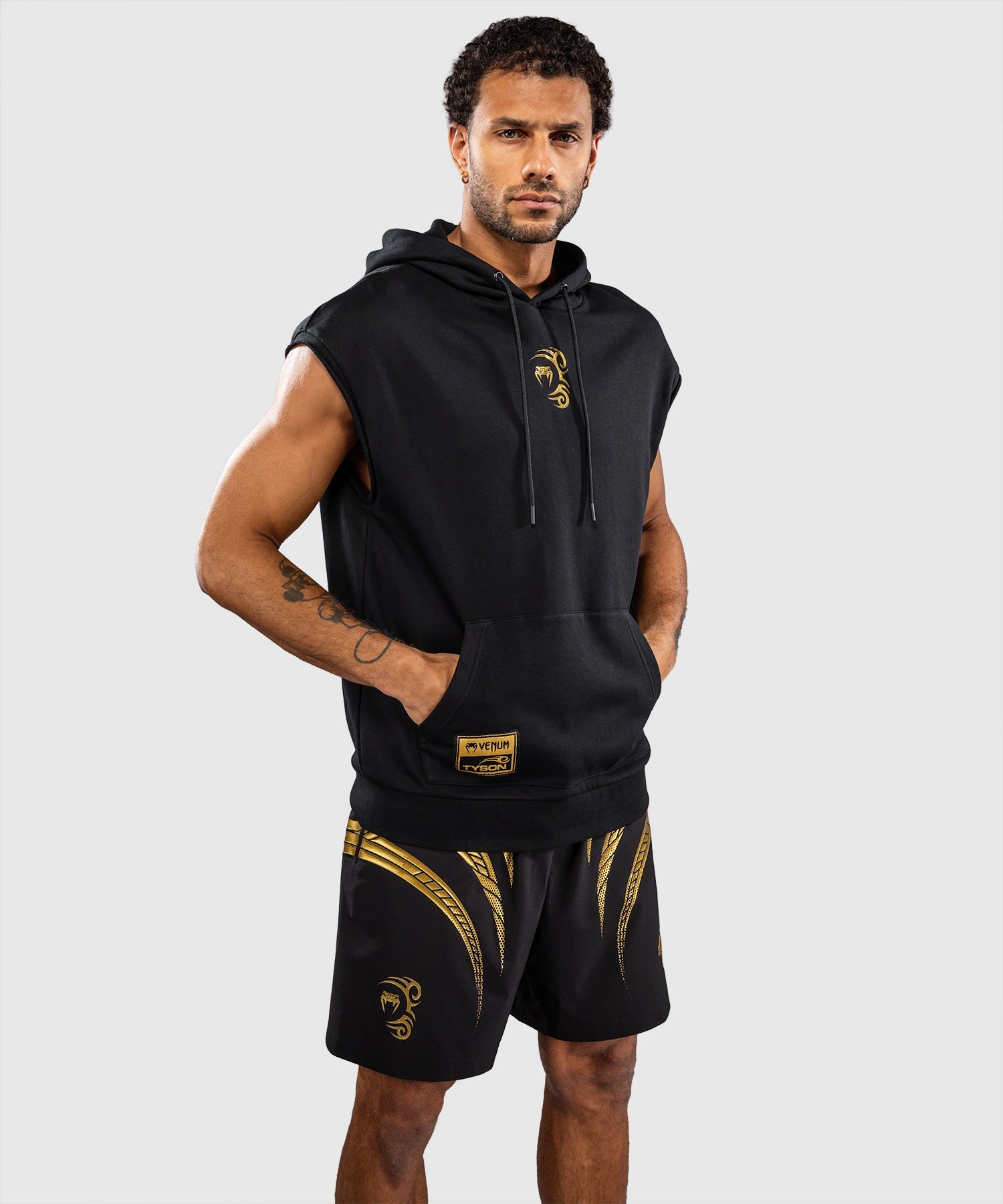 Venum x Mike Tyson Hoodie Mouwloze - Zwart/Goud