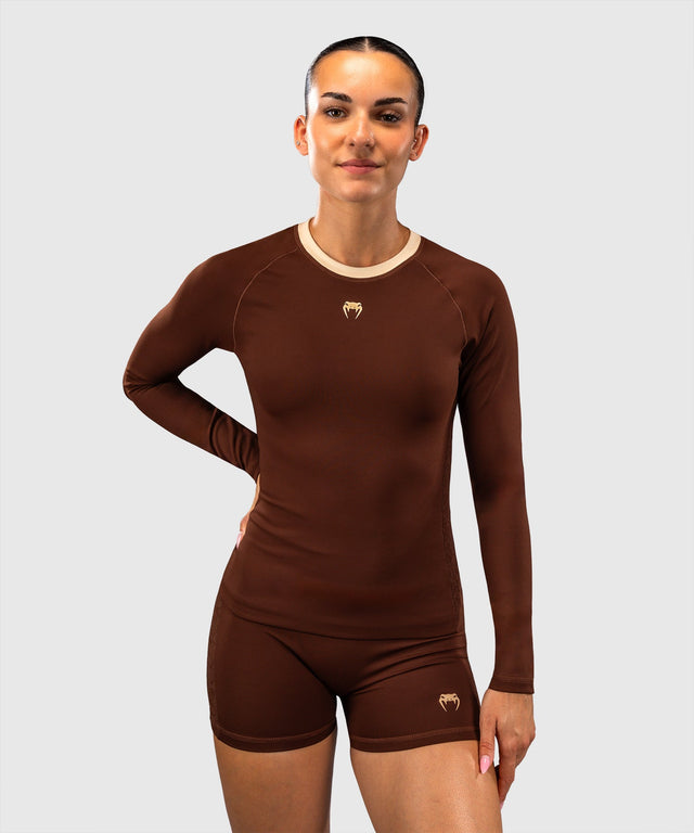 Venum Rashguard Viper Lange ærmer til Kvinder - Brun