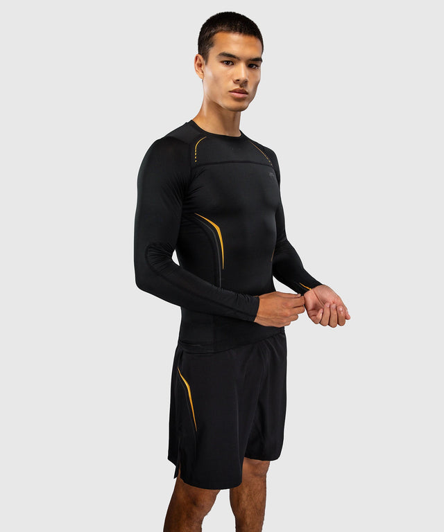 Venum Rashguard G-Core Lange Mouwen - Zwart/Goud