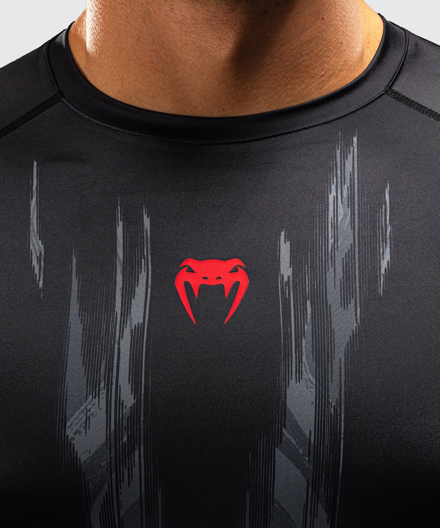 Venum Rashguard Demon Lange Mouwen - Zwart/Grijs