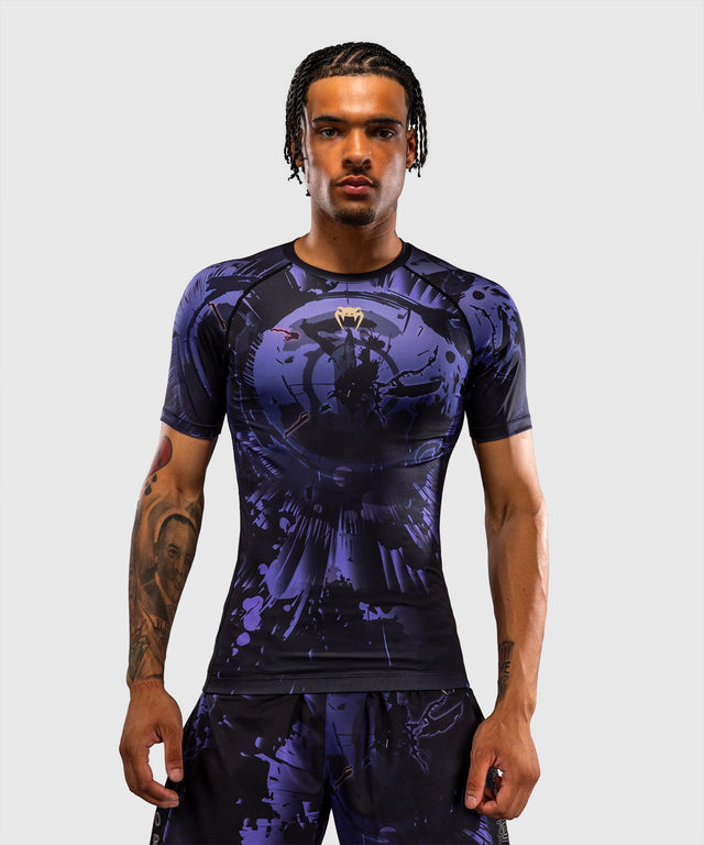 Venum Rashguard x Jujutsu Kaisen Gojo Korte Mouwen - Paars