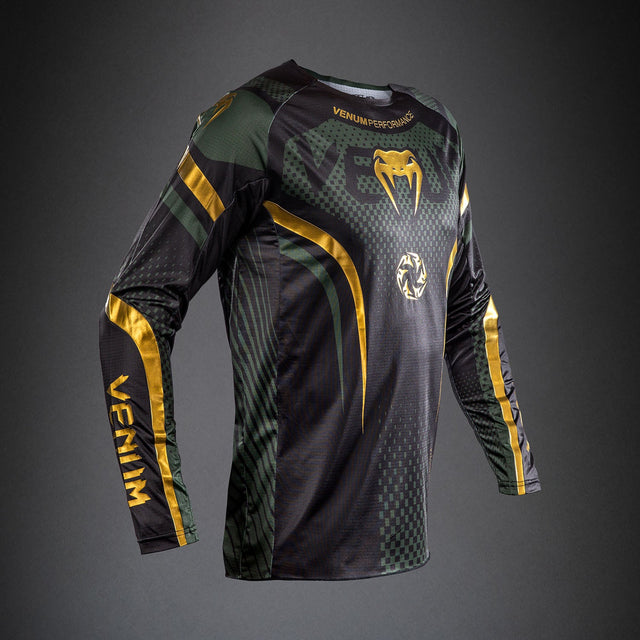 Venum MX Challenger Shirt - Zwart/Groen/Goud