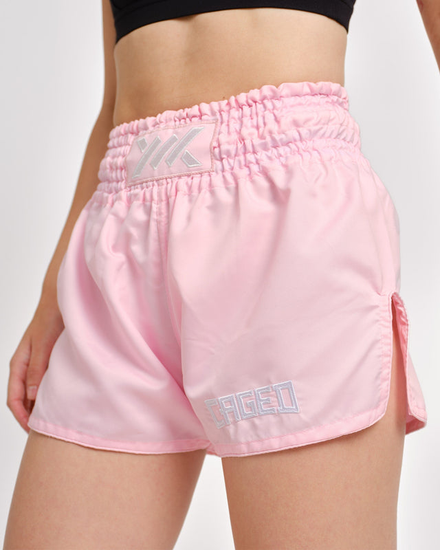 Caged Muay Thai Shorts Classic - Baby Roze vrouw