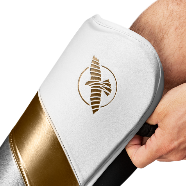 Hayabusa Scheenbeschermers T3 Full - Wit/Goud